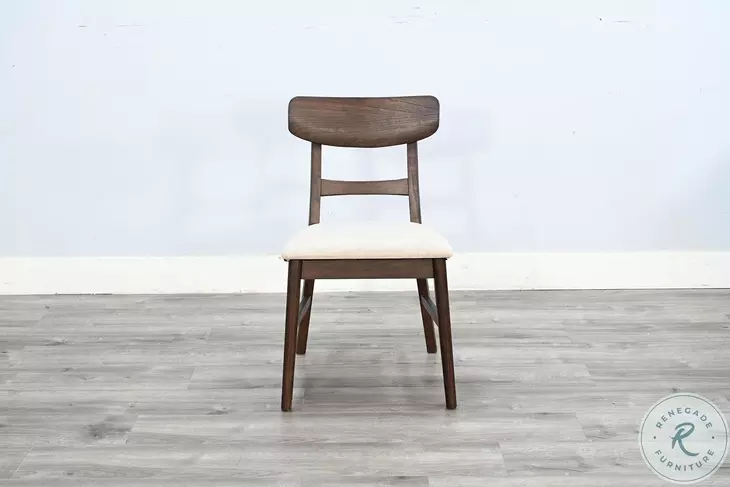 Cozy Luxe Walnut Dining Chair Set of 2