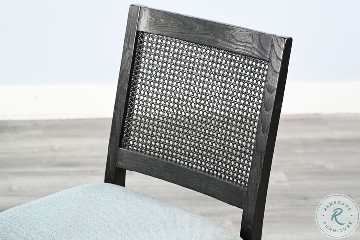 Rattan Noir Umbra Caneback Dining Chair Set of 2