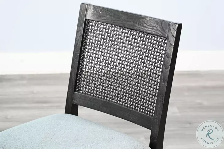 Rattan Noir Umbra Caneback Dining Chair Set of 2