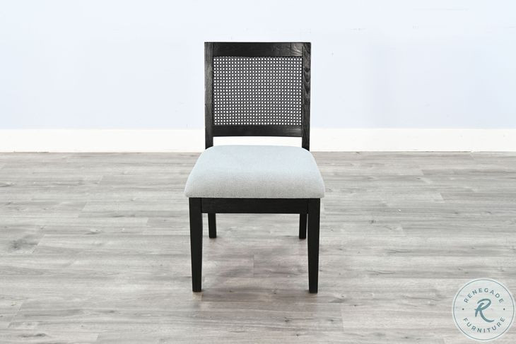 Rattan Noir Umbra Caneback Dining Chair Set of 2