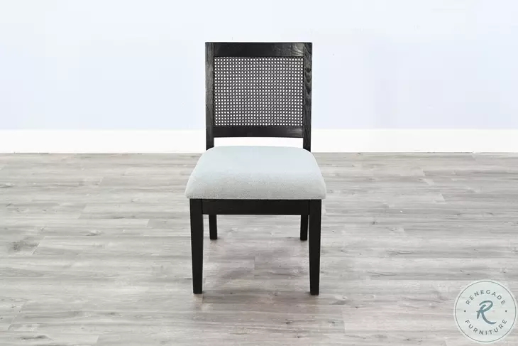 Rattan Noir Umbra Caneback Dining Chair Set of 2