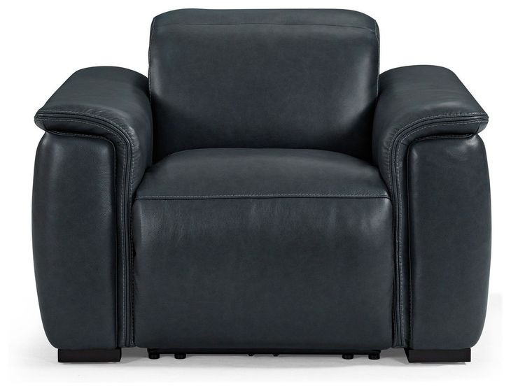 Camden Black Leather Zero Gravity Power Recliner with Power Headrest and USB Charging