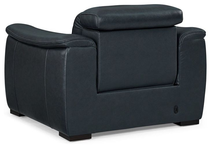 Camden Black Leather Zero Gravity Power Recliner with Power Headrest and USB Charging
