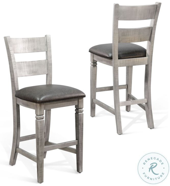 Sagewyn Alpine Gray Bar Stool Set of 2