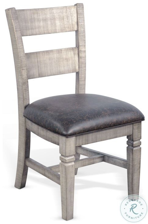 Ember Grace Tobacco Leaf and Alpine Gray Dining Chair Set of 2