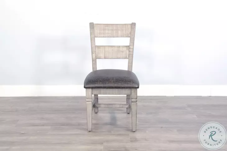 Ember Grace Tobacco Leaf and Alpine Gray Dining Chair Set of 2