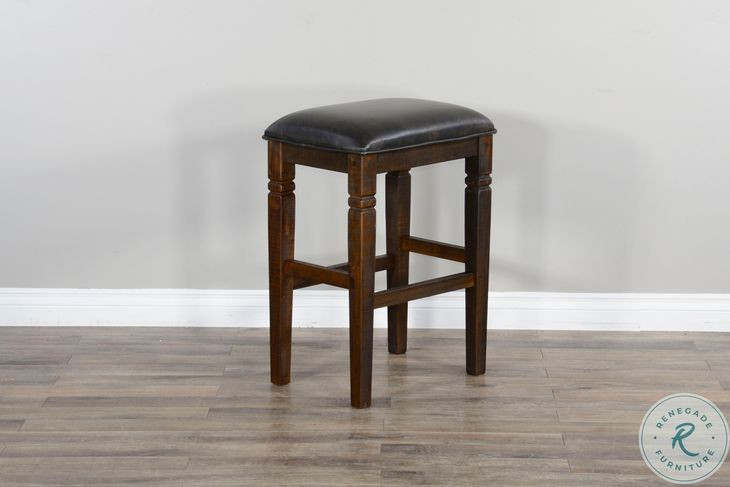 Hearthwood Haven Tobacco Leaf Bar Stool Set of 2