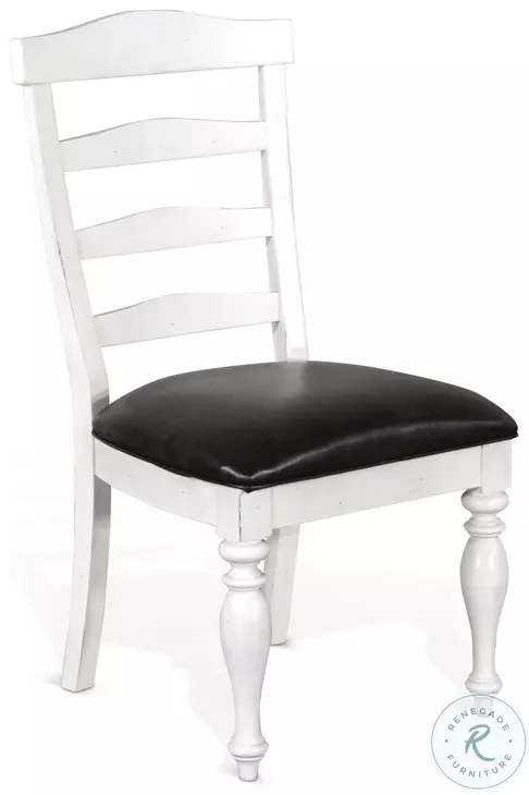 Willow Nest European Cottage House Ladderback Dining Chair Set of 2
