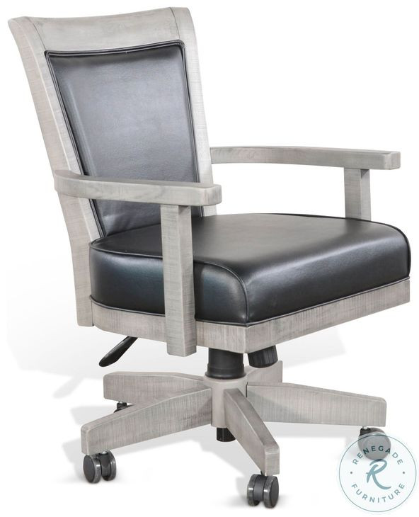 Elmcrest Gray 5 Piece Reversible Game and Dining Poker Table Set