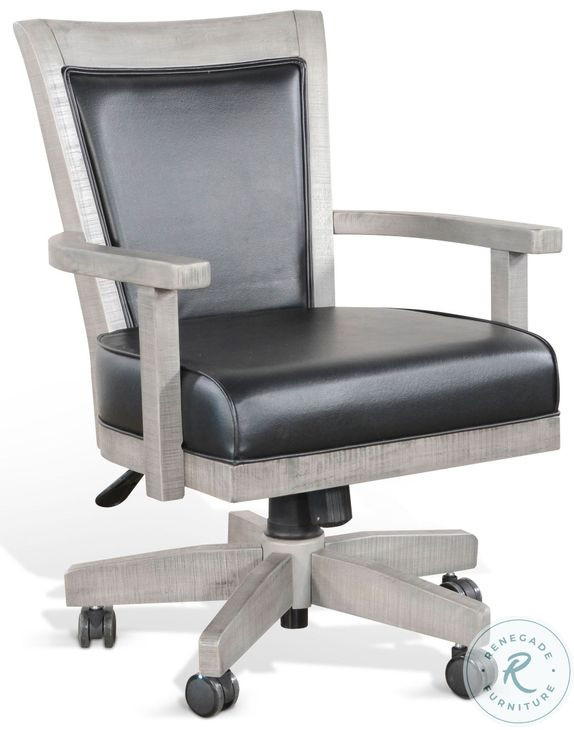 Elmcrest Alpine Gray Game Chair with Casters