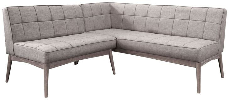 Mia Wheat Upholstered Corner Dining Bench