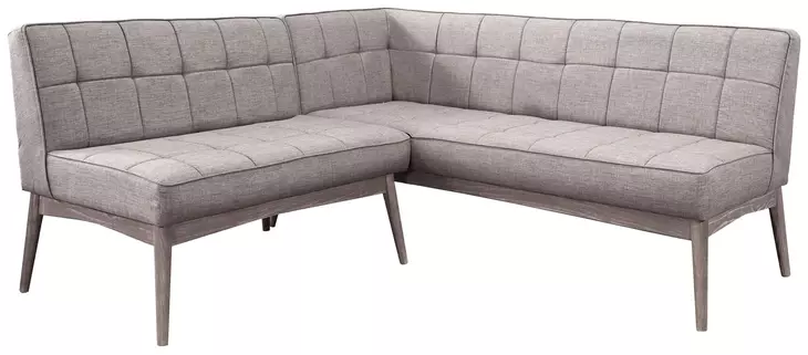 Mia Wheat Upholstered Corner Dining Bench