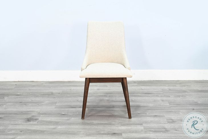 Cinnamon Mindi Walnut Dining Chair Set of 2