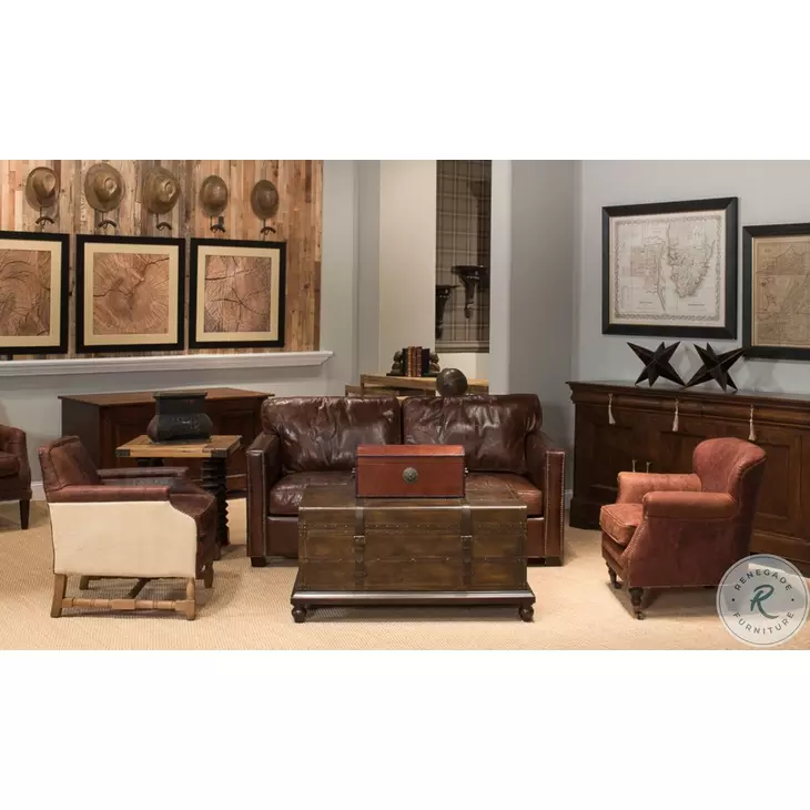 Barons Oxblood Red Leather Box