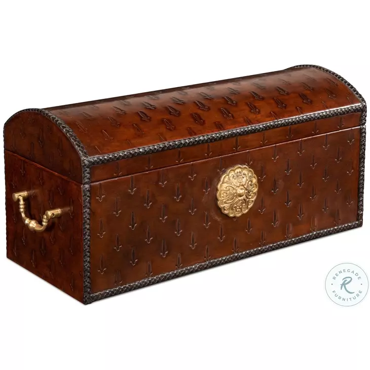 Barons Oxblood Red Leather Box