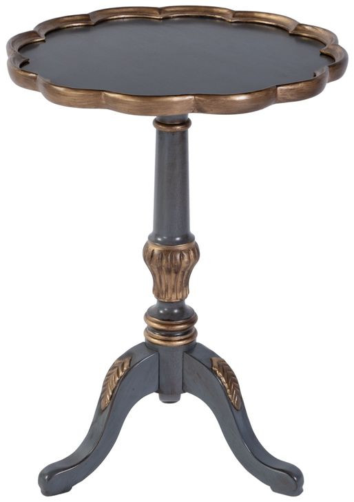 Dansby Pastel Blue 20" Round Side Table