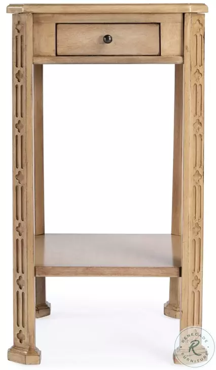 Moyer Antique Beige Side Table