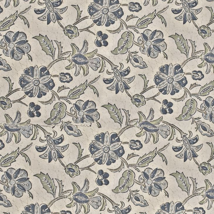 Stockbridge Denim Cocktail Square Ottoman