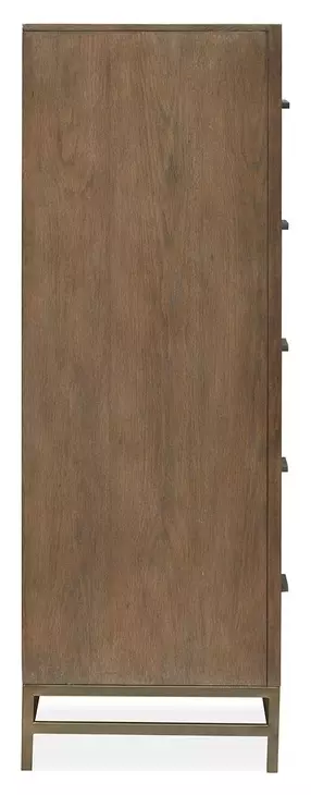 Lindon Belgian Wheat and White Upholstered Panel Bedroom Set