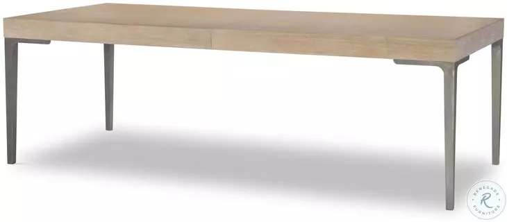 Biscayne Malabar And Alabaster Leg Extendable Dining Table