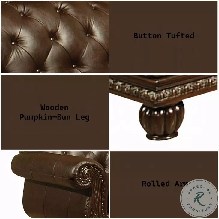 Anondale Espresso 70" Loveseat
