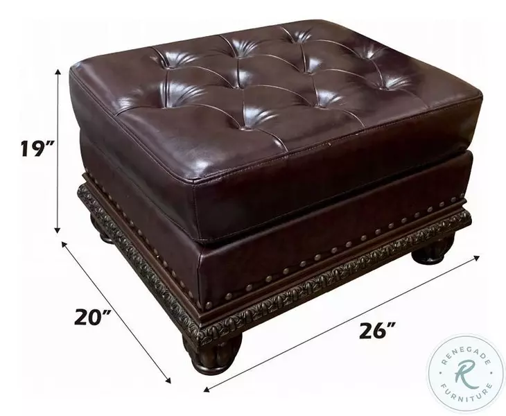 Anondale Espresso Ottoman