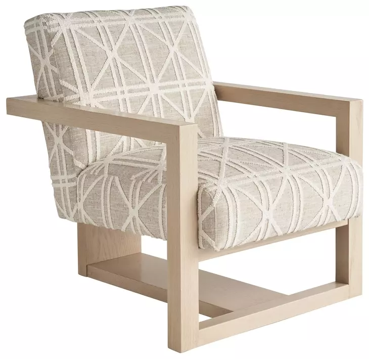 Sunset Key Flanders Beige and Tan Upholstered Accent Chair