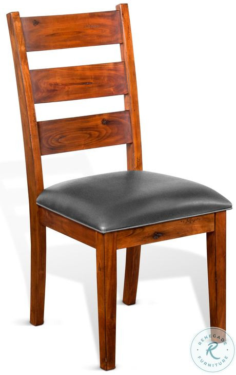 Villa Rosso Vintage Mocha Ladderback Dining Chair Set of 2