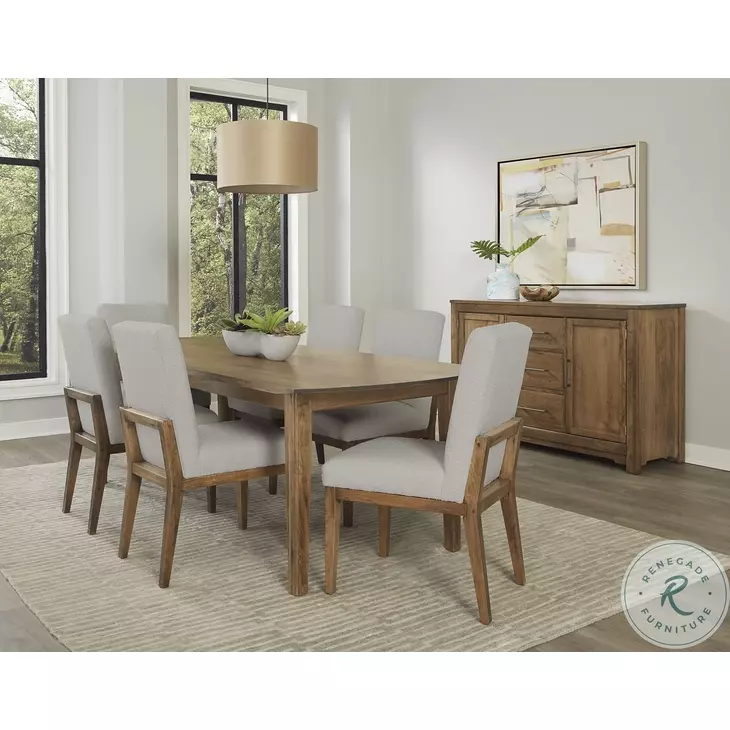 Ben And Erin Napier Medium Cherry And Gray Performance Fabric Upholstered Side Chair Set Of 2