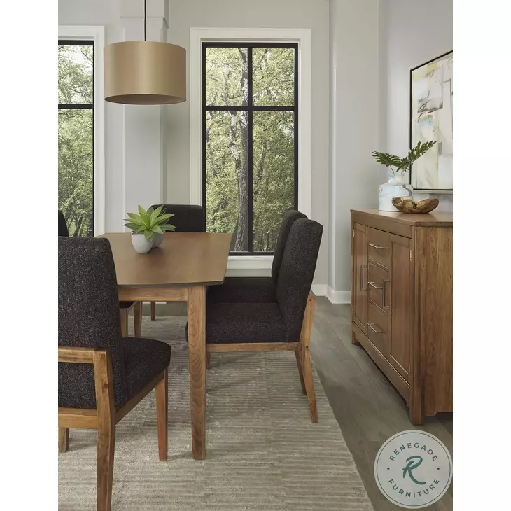 Ben And Erin Napier Medium Cherry And Black Performance Fabric Upholstered Side Chair Set of 2