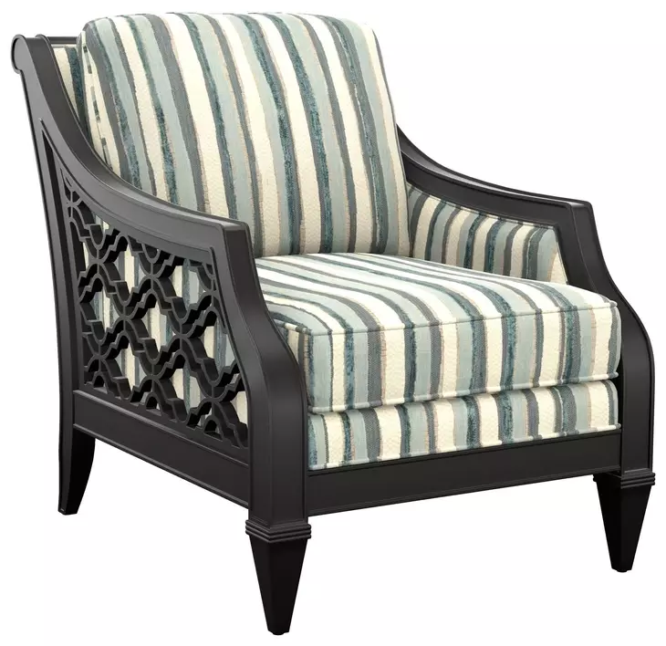 Royal Kahala Bay Club Green Upholstered Accent Chair