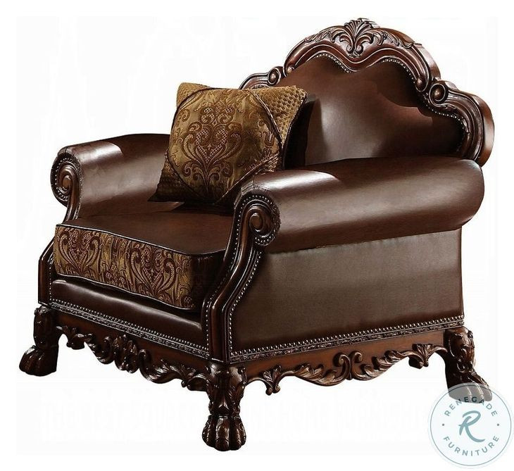 Dresden Brown Chenille Chair
