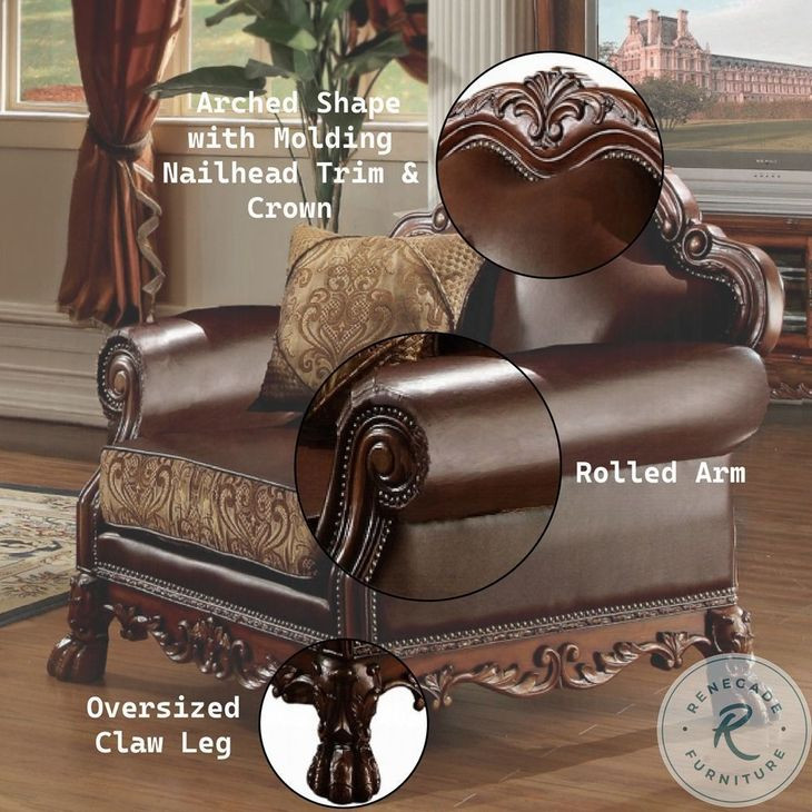 Dresden Brown Chenille Chair