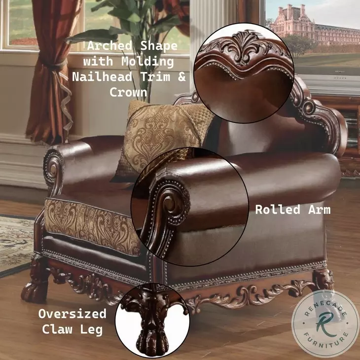 Dresden Brown Chenille Chair