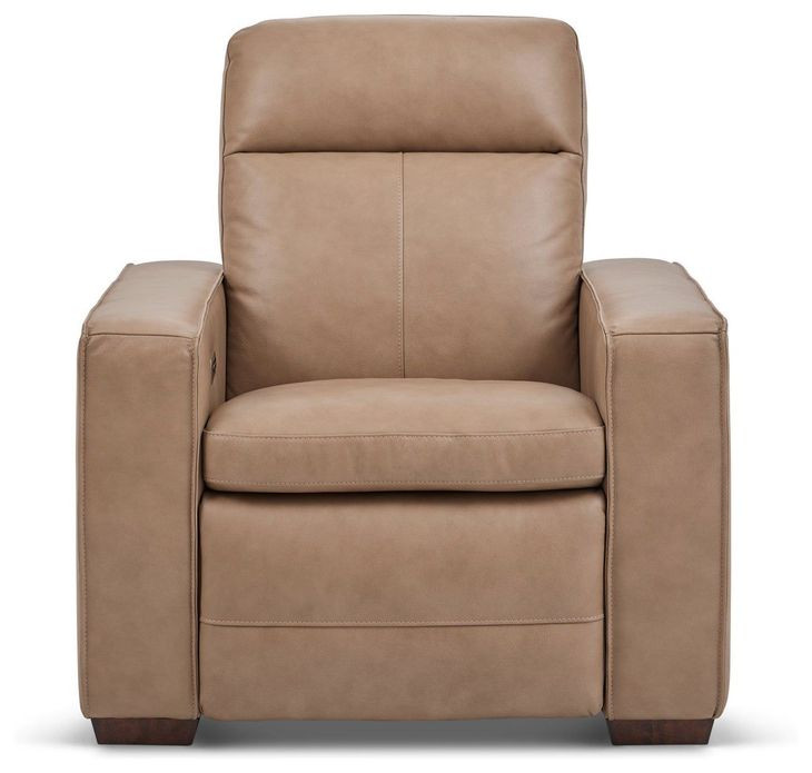 Dutch Desert Tan Leather Zero Gravity Power Recliner with Power Headrest and Lumbar
