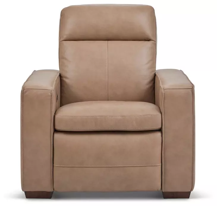 Dutch Desert Tan Leather Zero Gravity Power Recliner with Power Headrest and Lumbar