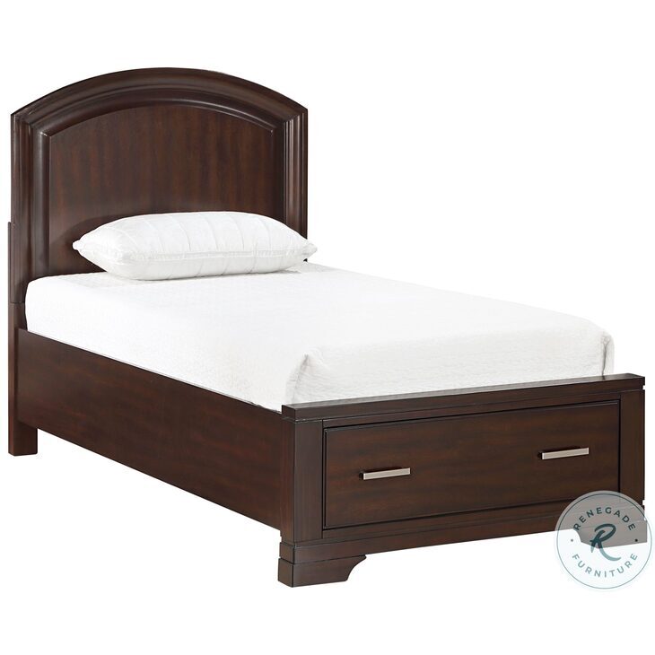 Hudson Cherry Youth Storage Platform Bedroom Set from Homelegance