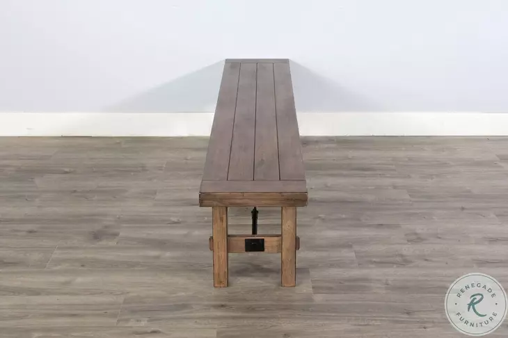 Cozy Luxe Buckskin 72" Dining Bench with Turnbuckle