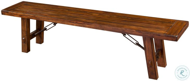 Villa Rosso Vintage Mocha 72" Dining Bench