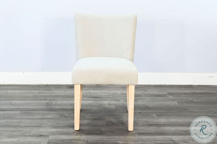 Willow Nest Bergen Oak Upholstered Dining Chair Set of 2