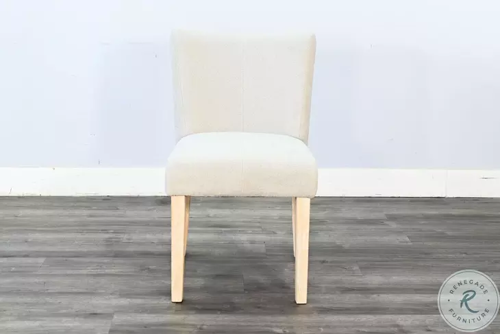 Willow Nest Bergen Oak Upholstered Dining Chair Set of 2