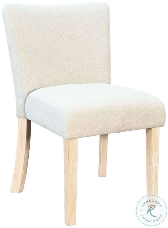 Willow Nest Bergen Oak Upholstered Dining Chair Set of 2