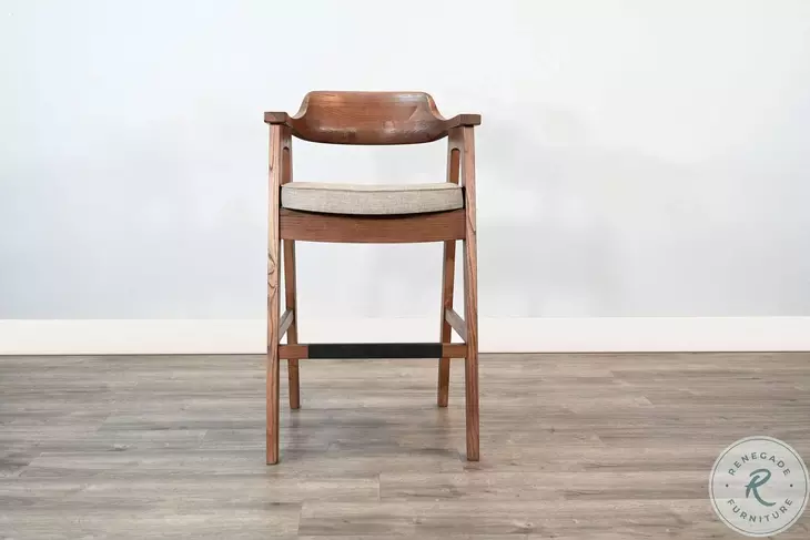 Rustic Refined Cinder Wren Bar Stool Set of 2