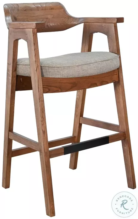 Rustic Refined Cinder Wren Bar Stool Set of 2