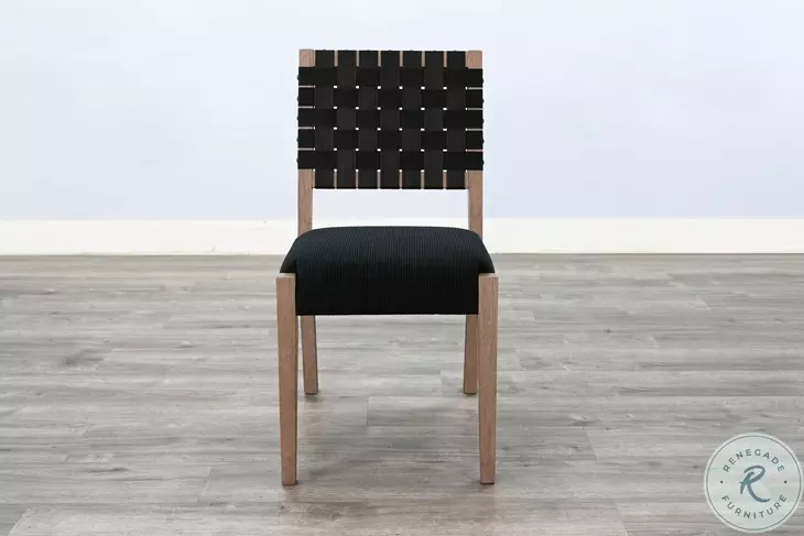 Strata Weave Desert Plain Dining Chair Set of 2