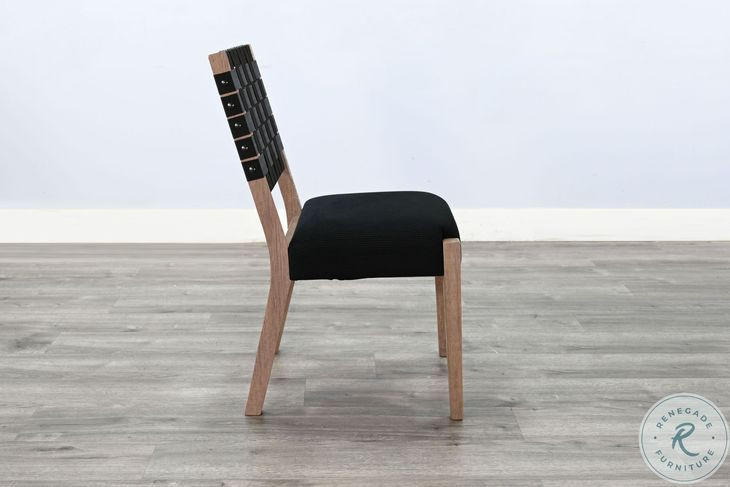 Strata Weave Desert Plain Dining Chair Set of 2