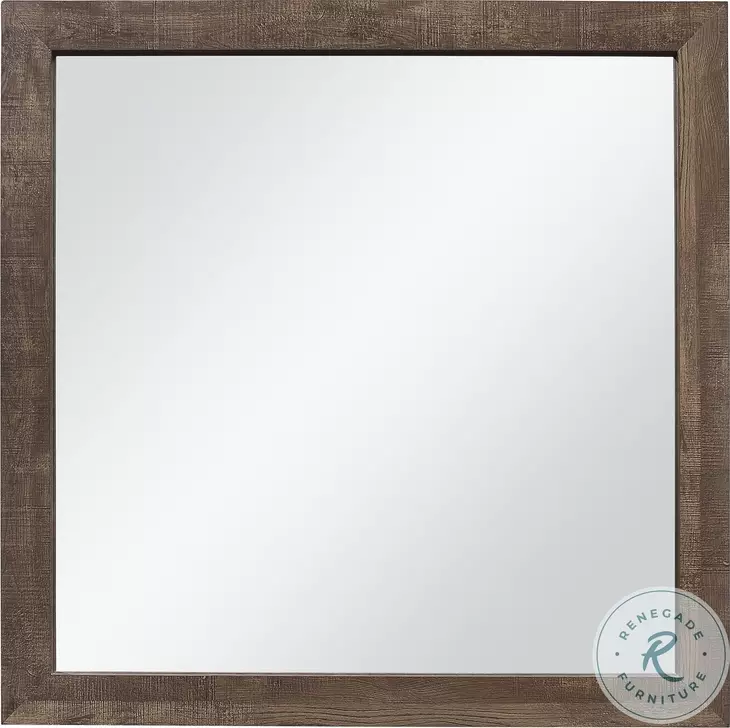 Corbin Rustic Brown Mirror