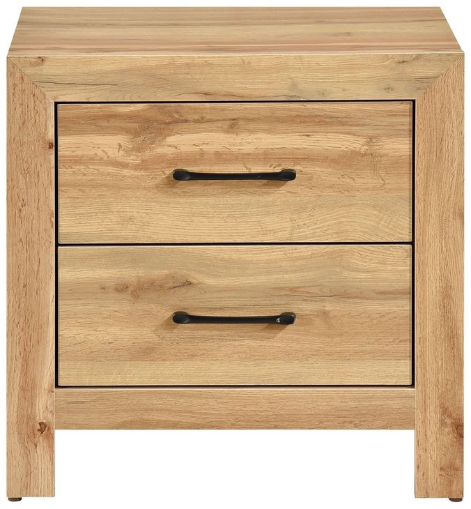 Corbin Natural 2 Drawer Nightstand