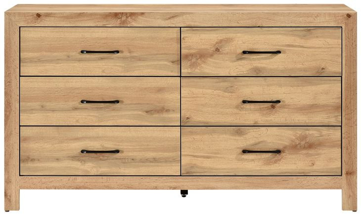 Corbin Natural 6 Drawer Dresser