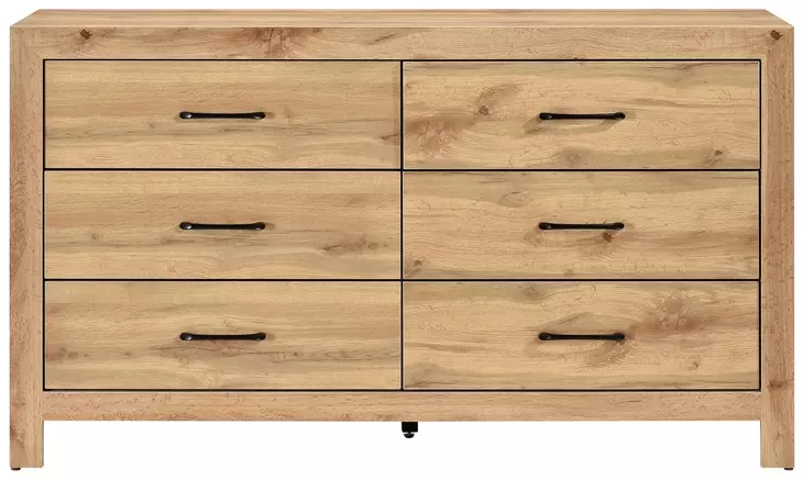 Corbin Natural 6 Drawer Dresser